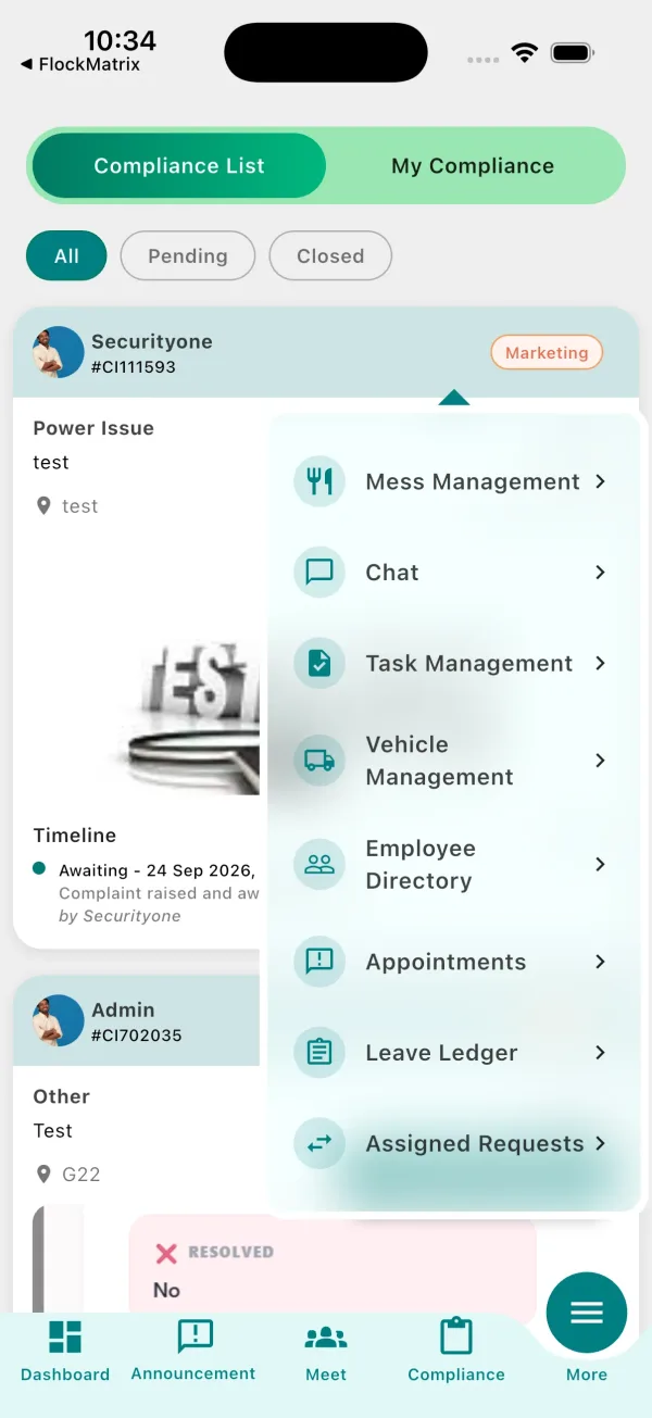 HR app: modules